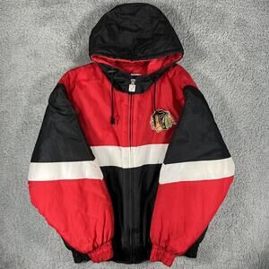 Chicago Blackhawks Logo 7 Puffer Jacket Men's L